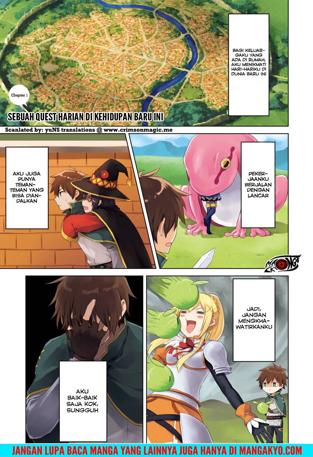 Kono Subarashii Sekai ni Nichijou wo! Chapter 01 Gambar 1